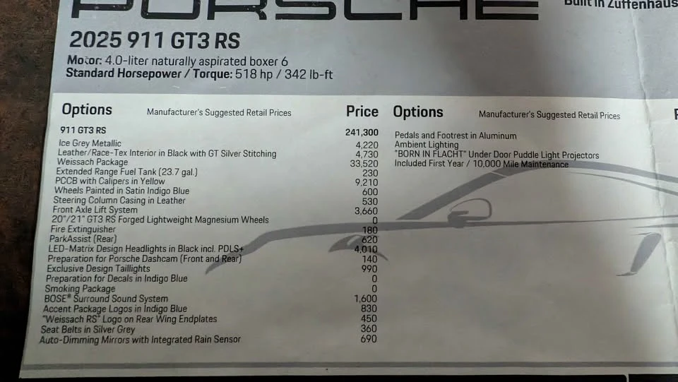 2025 Porsche 992 GT3 RS - Image 8 of 8