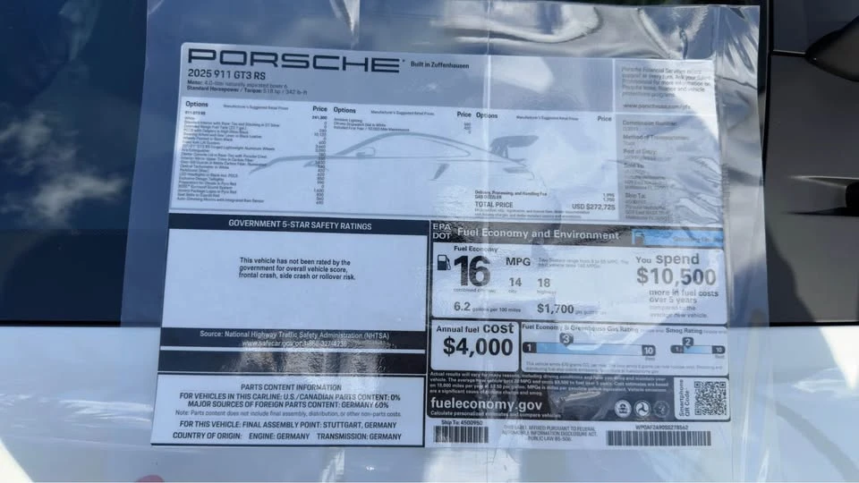 2025 Porsche 992 GT3 RS - Image 13 of 13