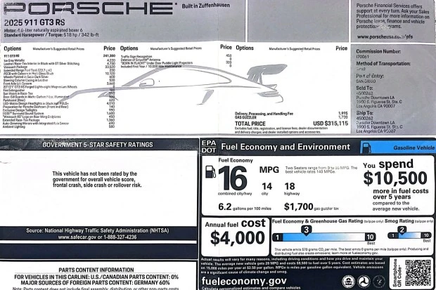 2025 Porsche 992 GT3 RS - Image 7 of 7