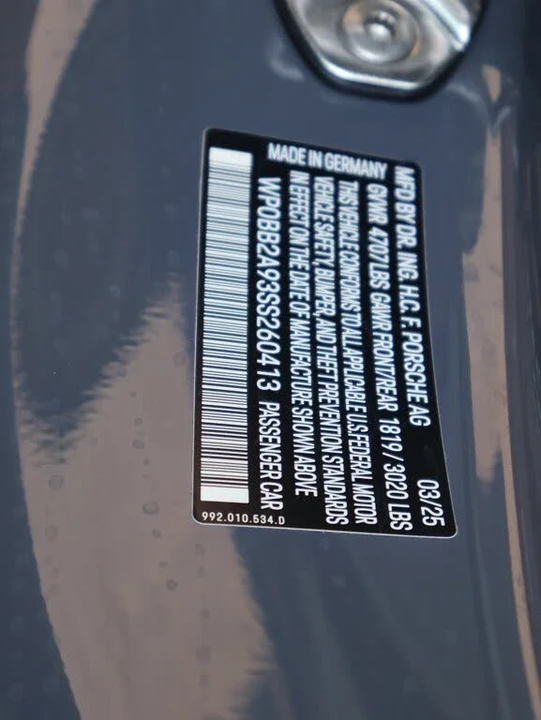 2025 Porsche 992 Targa 4 GTS - Image 28 of 30