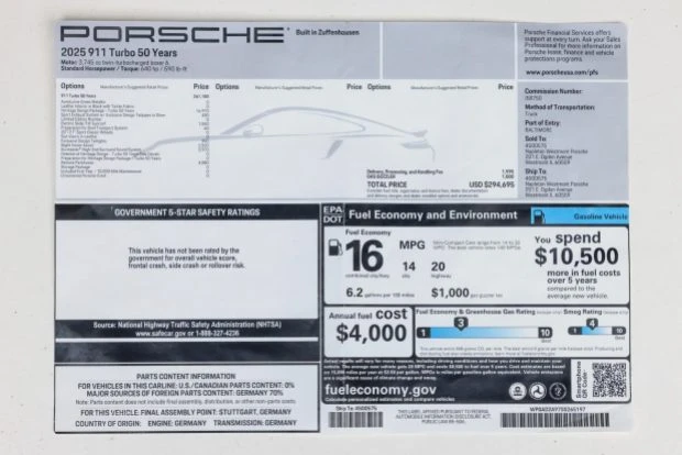 2025 Porsche 992 Turbo - Image 9 of 9