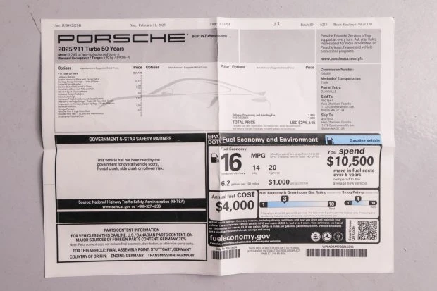 2025 Porsche 992 Turbo - Image 10 of 10