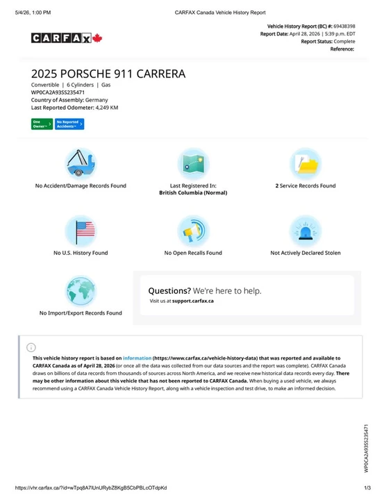 2025 Porsche 992 Carrera - Image 5 of 17
