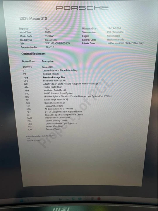 2025 Porsche Macan - Image 20 of 20