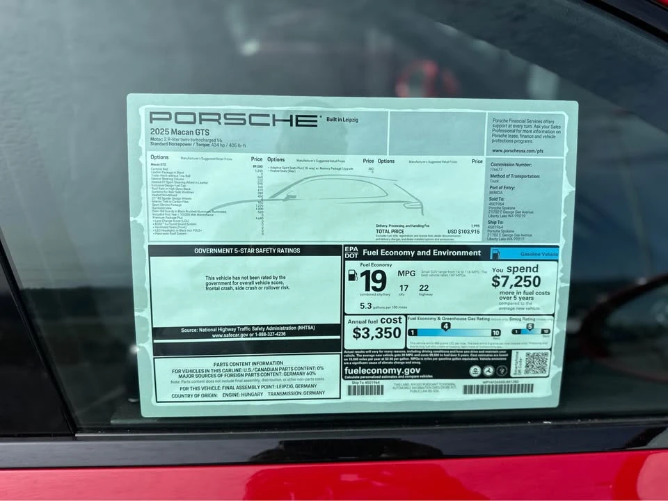2025 Porsche Macan GTS - Image 6 of 7