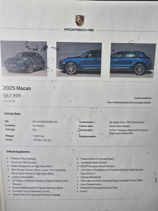 2025 Porsche Macan Electric - Image 12 of 12