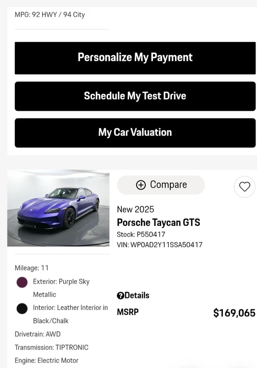 2025 Porsche Taycan GTS - Image 11 of 11