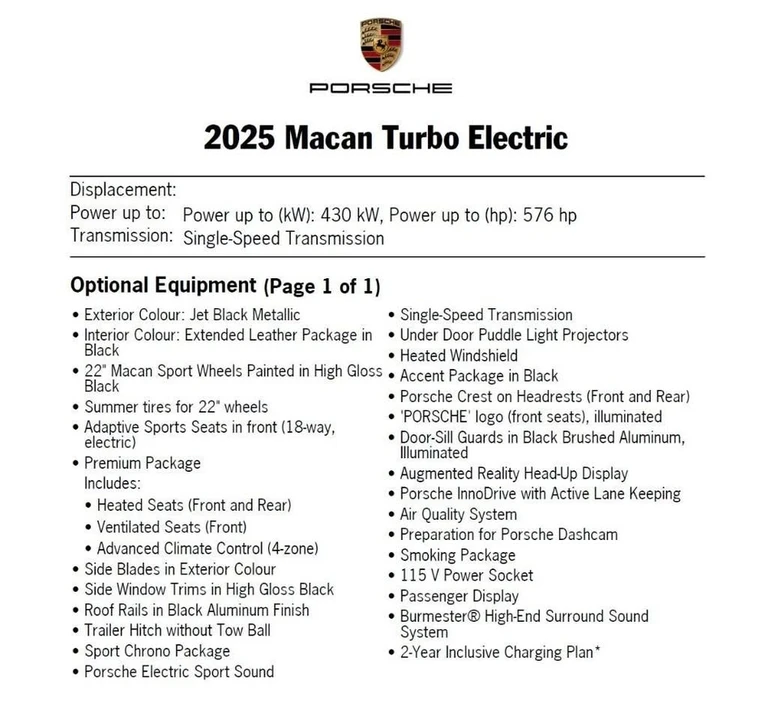 2025 Porsche Macan Turbo - Image 20 of 20