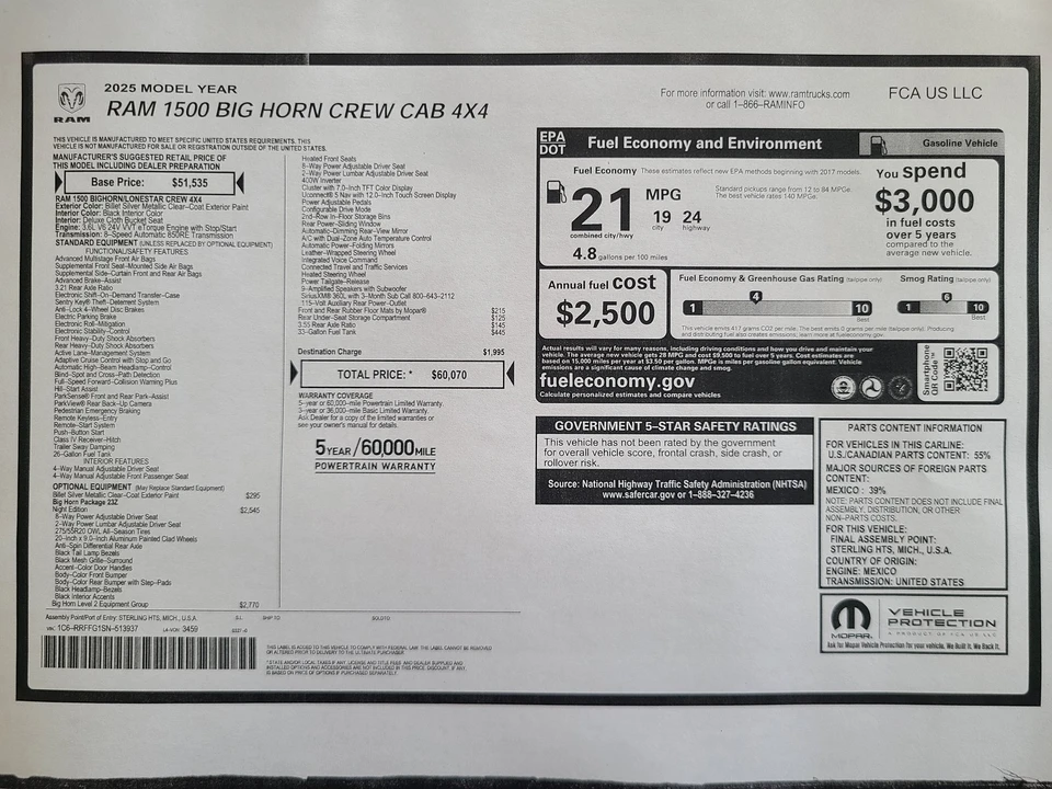 2025 Ram 1500 2nd Gen - Image 27 of 27