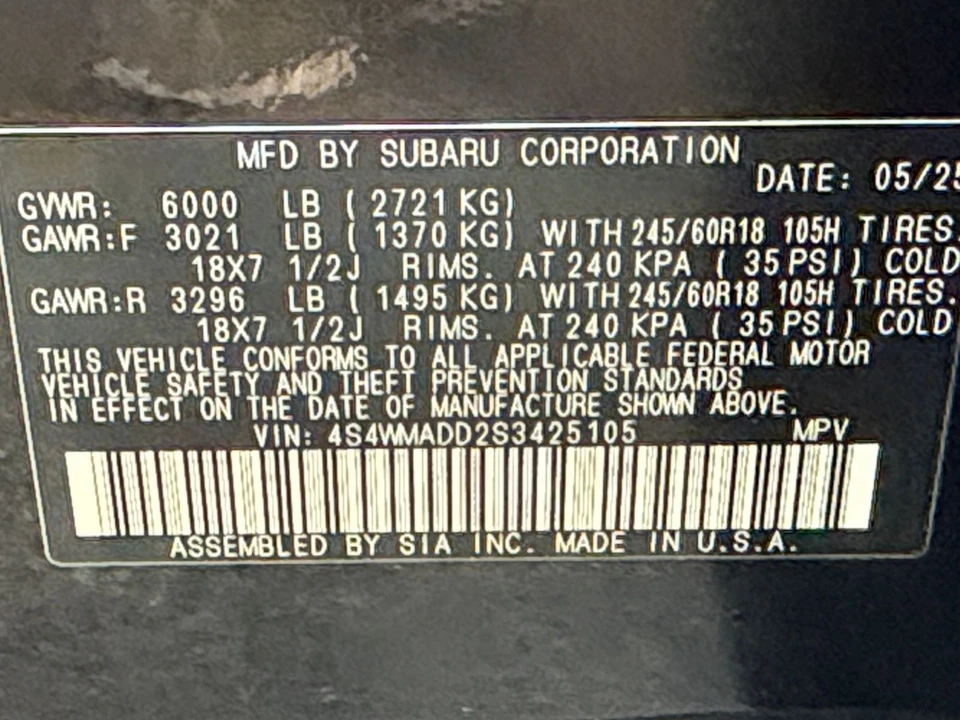 2025 Subaru - Image 31 of 31