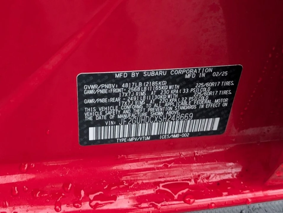 2025 Subaru Crosstrek 3rd Gen - Image 19 of 21