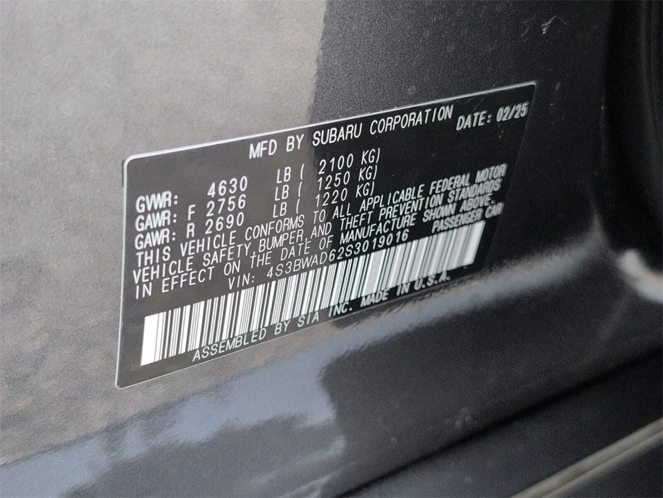 2025 Subaru Legacy 7th Gen - Image 16 of 21