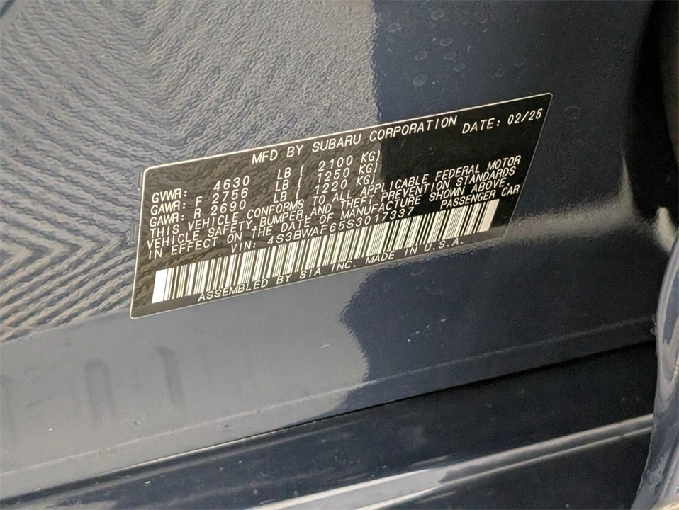 2025 Subaru Legacy 7th Gen - Image 18 of 21