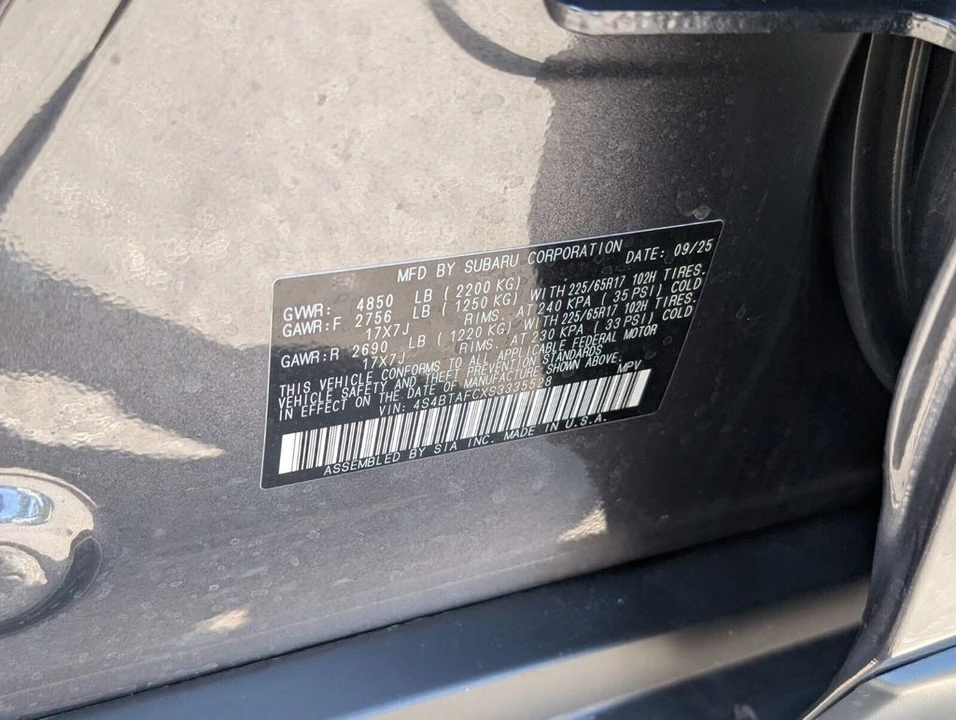 2025 Subaru Outback 6th Gen - Image 20 of 21