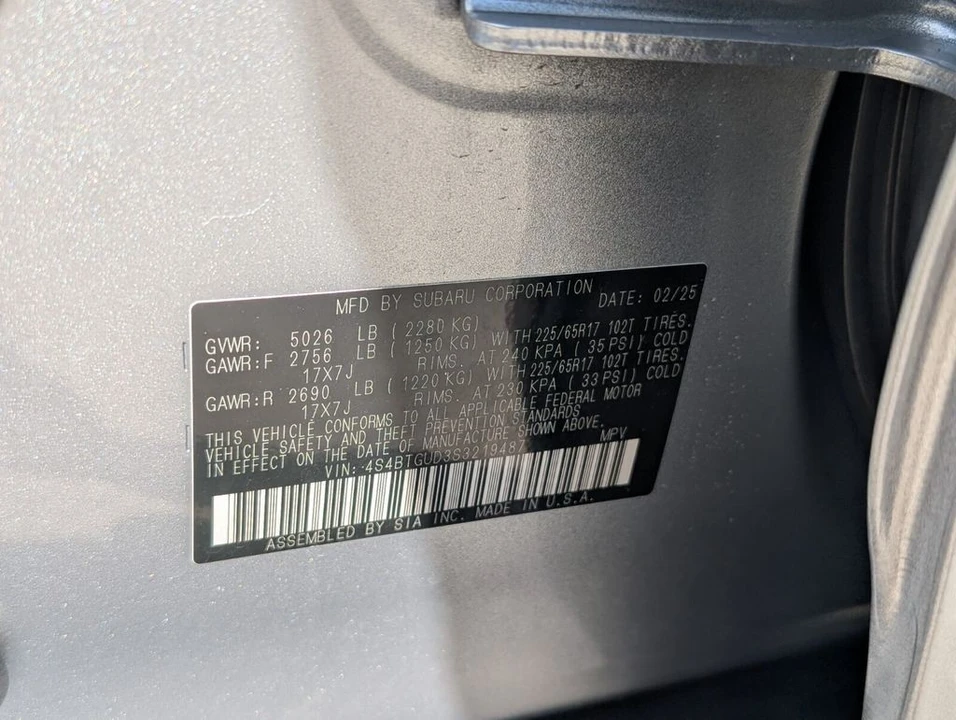 2025 Subaru Outback 6th Gen - Image 21 of 21