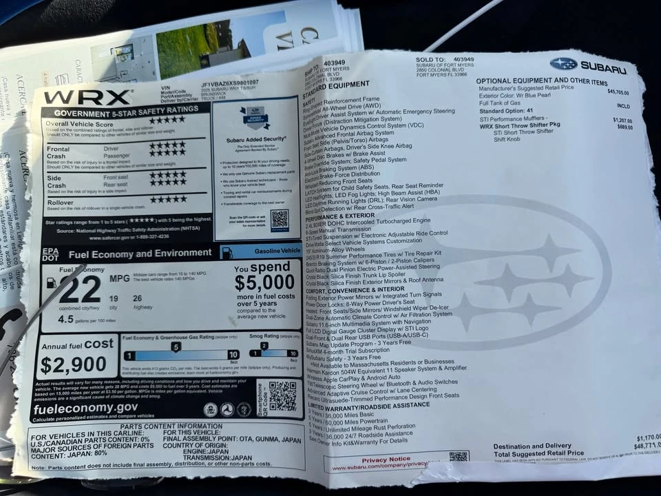 2025 Subaru - Image 11 of 16