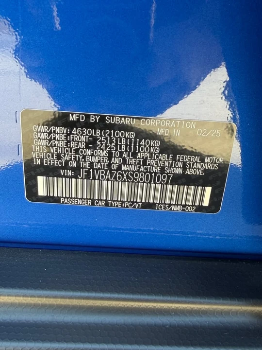 2025 Subaru - Image 10 of 16