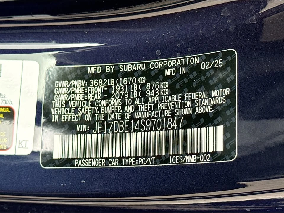 2025 Subaru BRZ 2nd Gen - Image 7 of 19