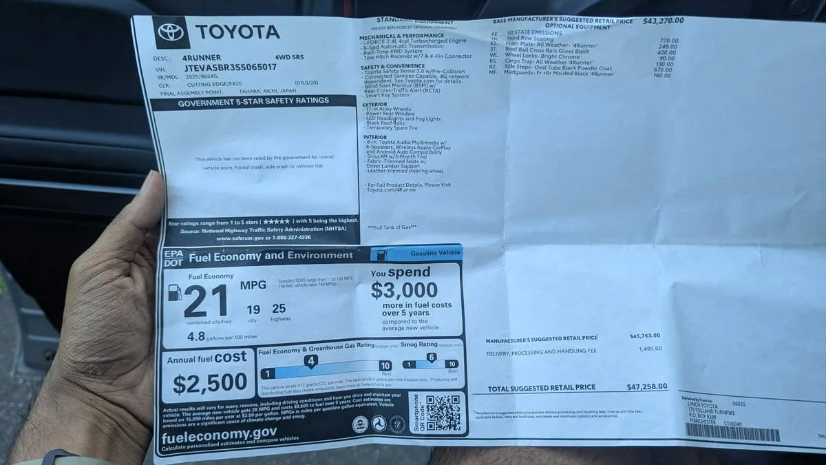 2025 Toyota 4Runner 6th Gen - Image 15 of 15