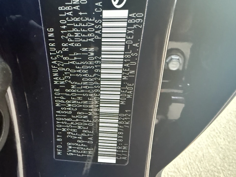 2025 Toyota Corolla 12th Gen - Image 13 of 13