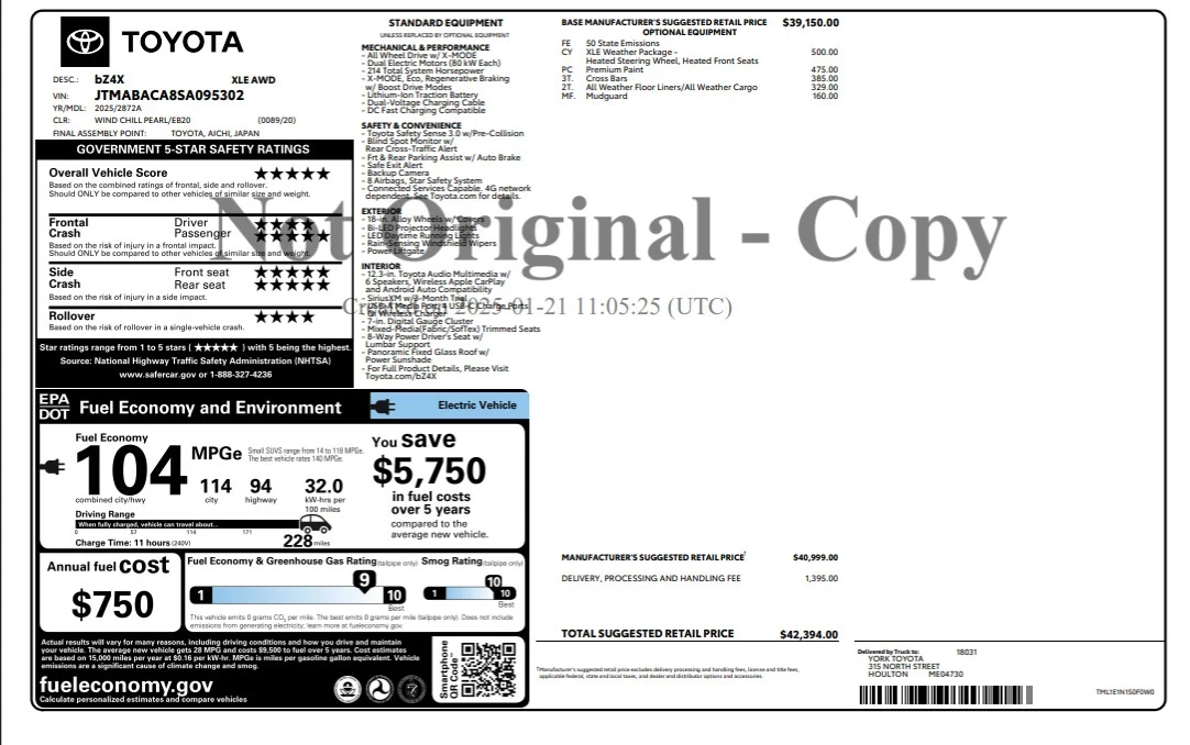 2025 Toyota - Image 17 of 17