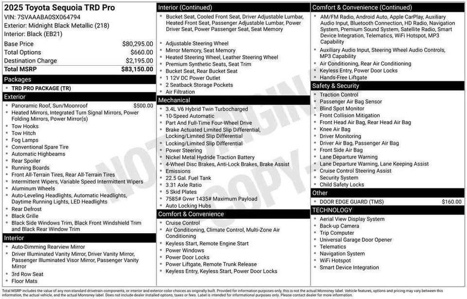 2025 Toyota Sequoia 3rd Gen - Image 13 of 13