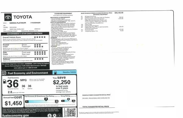 2025 Toyota Sienna 4th Gen - Image 18 of 20