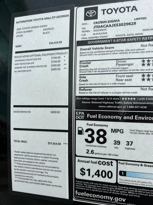 2025 Toyota Crown 16th Gen - Image 2 of 2