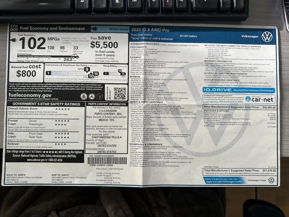 2025 Volkswagen ID.4 - Image 12 of 13