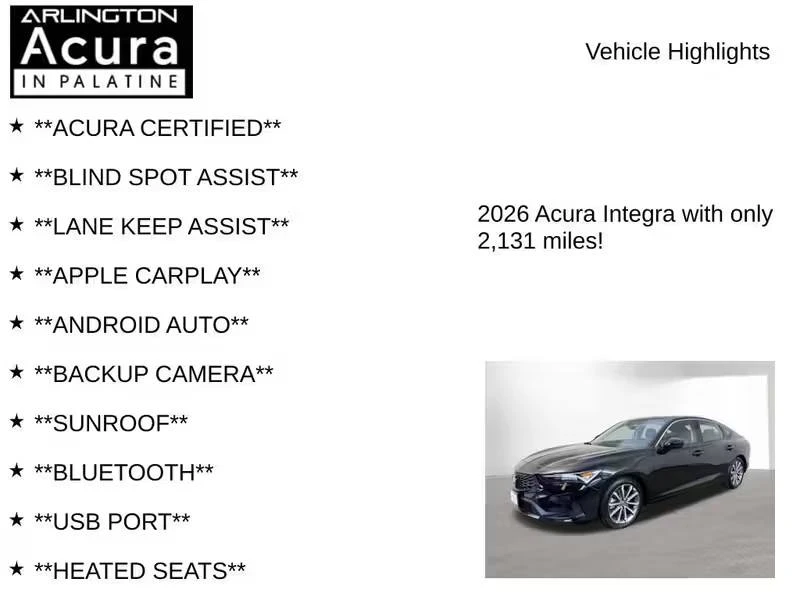 2026 Acura Integra 5th Gen - Image 7 of 20