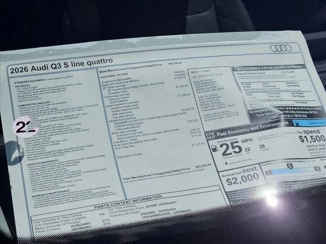 2026 Audi F3 Q3 - Image 19 of 19