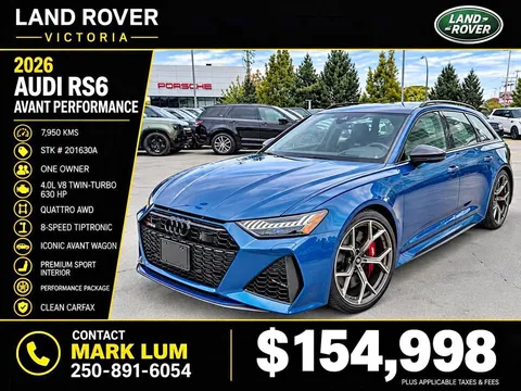 2026 Audi RS6 Avant Performance