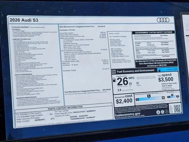 2026 Audi 8Y S3 - Image 17 of 17