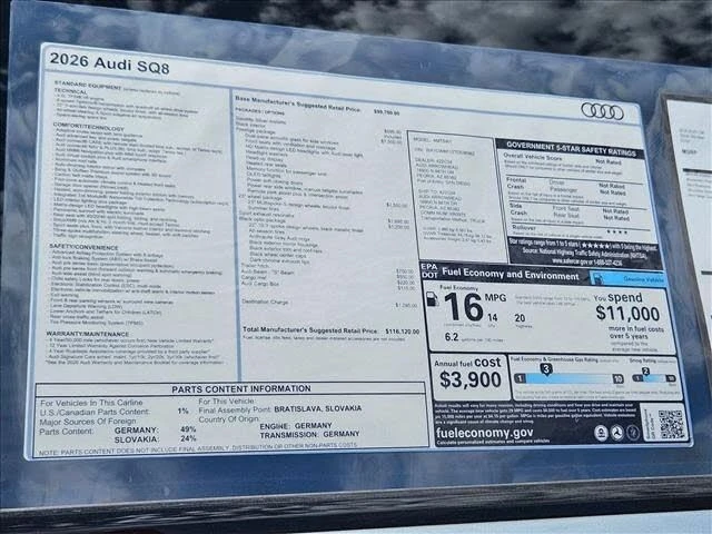 2026 Audi SQ8 - Image 18 of 18