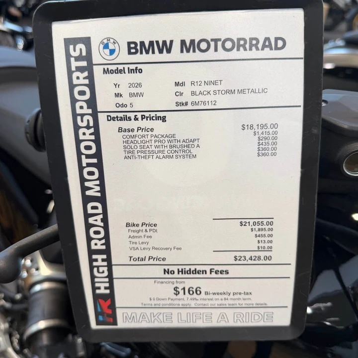 2026 BMW R 12 nineT - Image 2 of 2