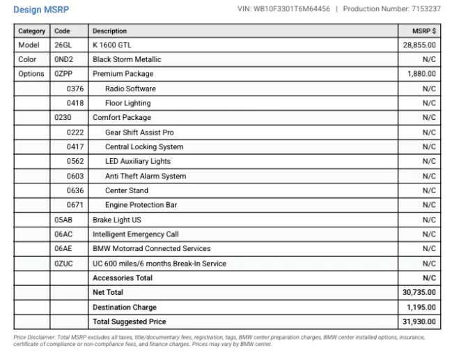 2026 BMW K1600 - Image 5 of 17