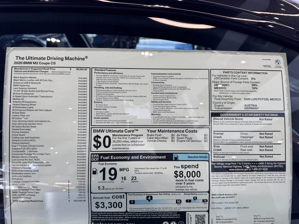 2026 BMW G87 M2 - Image 14 of 20
