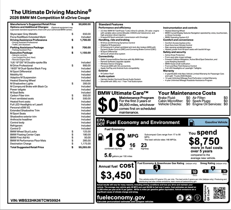 2026 BMW G82/G83 M4 - Image 2 of 18