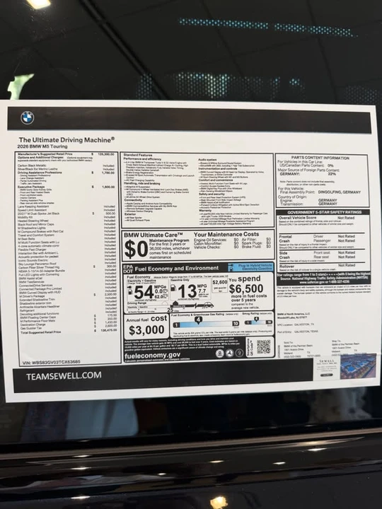 2026 BMW G90/G99 M5 - Image 11 of 11