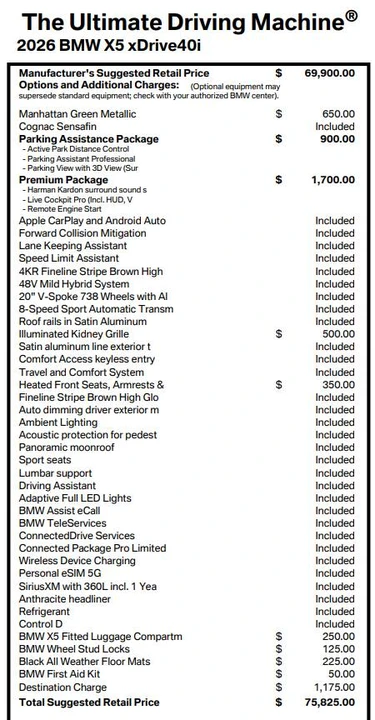 2026 BMW G05 X5 - Image 13 of 14