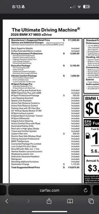2026 BMW G07 X7 M50i & M60i - Image 4 of 4