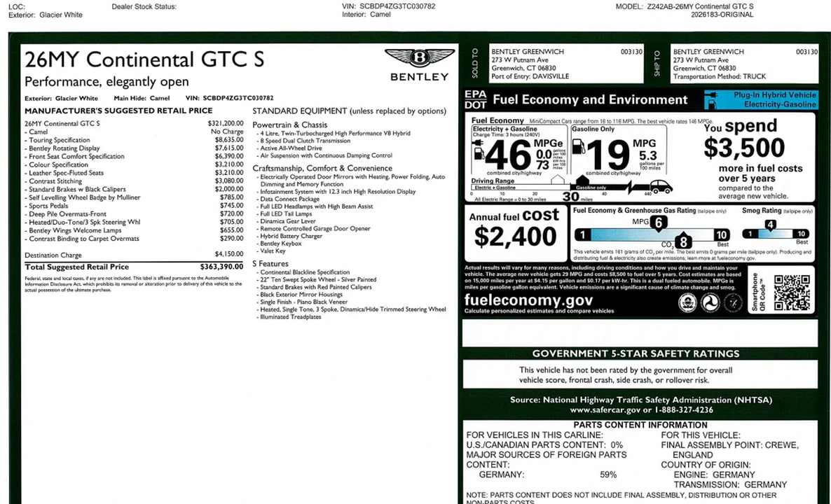 2026 Bentley Continental GTC - Image 11 of 11