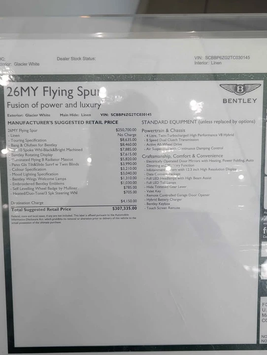 2026 Bentley Continental Flying Spur - Image 13 of 13