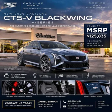 2026 Cadillac CT5 V-Series Blackwing