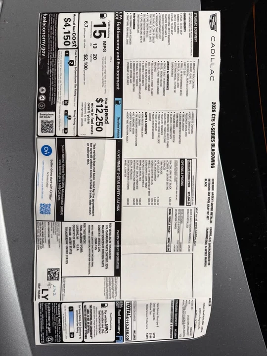 2026 Cadillac CT5-V Blackwing - Image 11 of 11