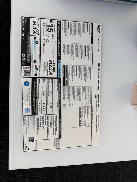 2026 Cadillac CT5-V Blackwing - Image 15 of 15