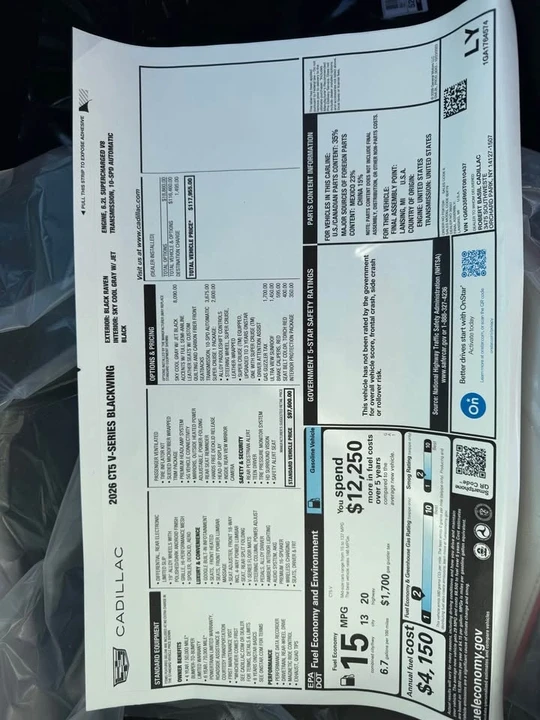 2026 Cadillac CT5-V Blackwing - Image 11 of 12