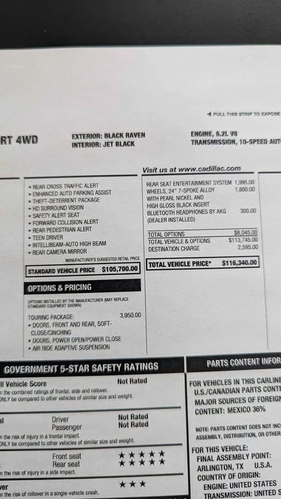 2026 Cadillac Escalade 5th Gen - Image 12 of 12