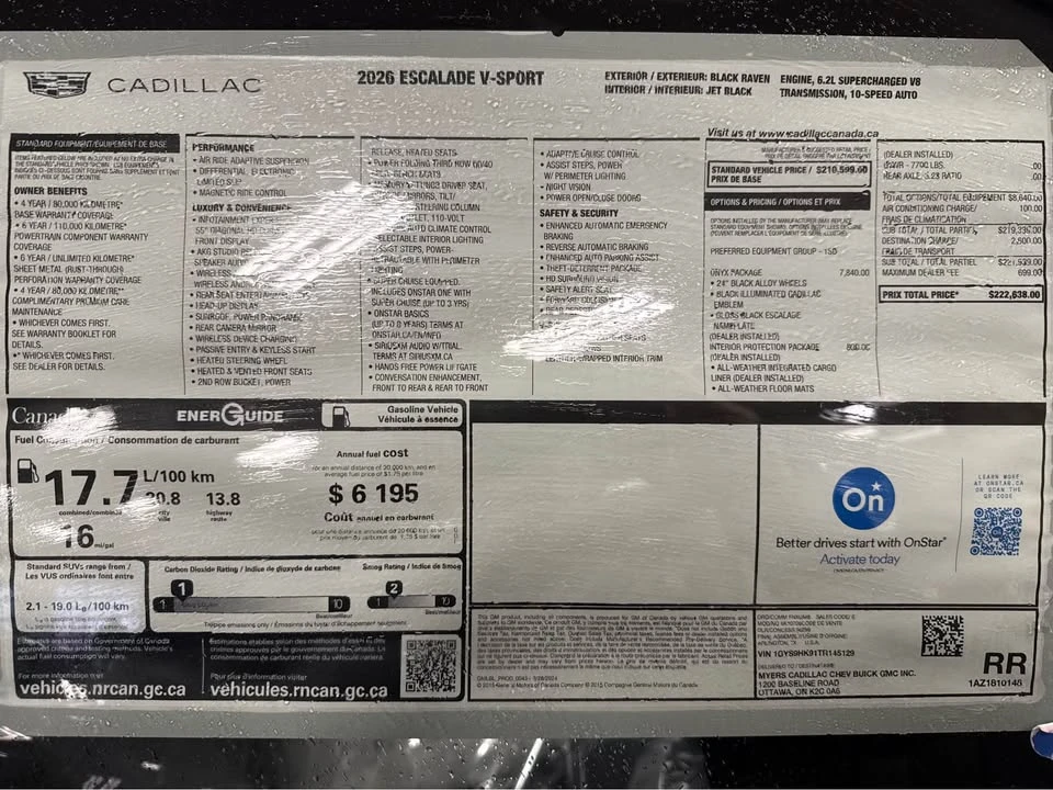 2026 Cadillac Escalade 5th Gen - Image 5 of 5