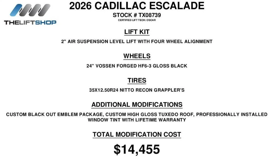 2026 Cadillac Escalade 5th Gen - Image 2 of 16